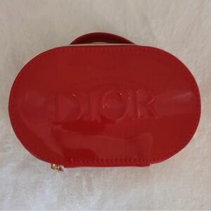 Dior✨❤️🤍Vibrant Red Cosmetic Bag